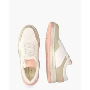 Philippe Model Lyon Recycle Mixage Wit/Beige/Roze Damessneakers