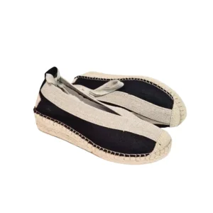 Shabbies Espadrilles PALMA Kimono Black