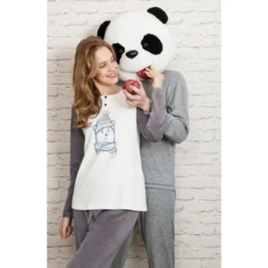 Egatex Fleece Pyjama met Polar Bear opdruk.