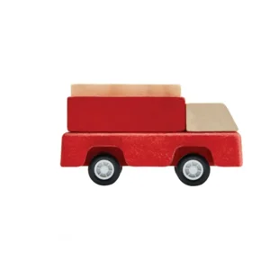 Plan Toys - Houten rode brandweerwagen