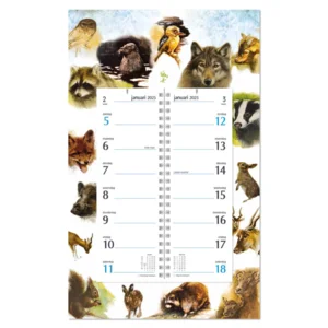 Week omlegkalender - 2025 - Op schild - Rien Poortvliet - Natuur - Zeehond - 21x34cm