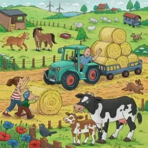 Puzzel - Op de boerderij - 3x49st.