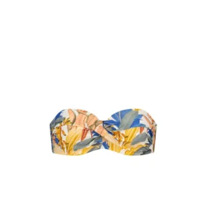 Cyell TropCatch strapless bikini in multicolore print