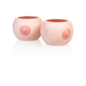 Bitten Design Bloempot set van 2 Boob Roze