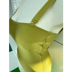Ocean Couture Modern strapless voorgevormd badpak in groen