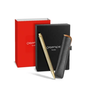 Caran d'Ache Ecridor Light gold balpen geschenkset