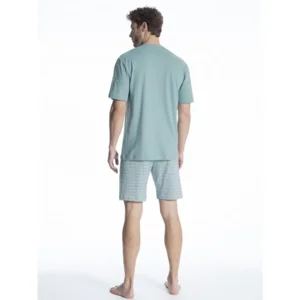 Calida Heren Pyjama: Shirt met korte broek (100% Zwitsers Katoen) S - XXL