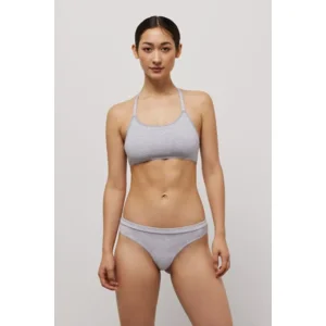 Ysabel Mora Organic Collection katoenen top in grijs