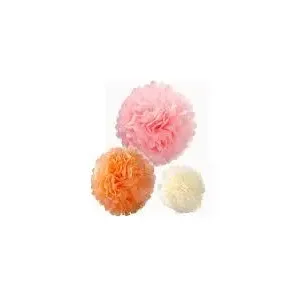 Abrikozen DIY pompons - set van drie