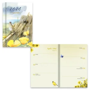 Zak agenda - 2024 - Marjolein Bastin - Vogels - 8x12,2cm