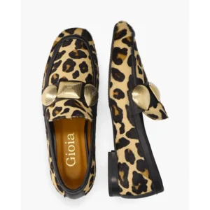 Gioia Yulu Zwart/Bruin Damesloafers