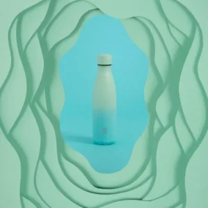 Yoko Design Drinkfles Isotherm Blauw Munt Groen 500 ml