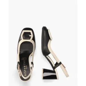 Hispanitas Cervo Zwart/Wit Damesloafers