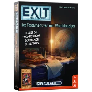 Coöperatief spel - Exit - Escaperoom - Het Testament van een Wereldreiziger - 12+