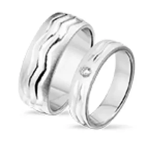 Tresor Zilveren ringen voor hem en haar R 5129Z / R 8129