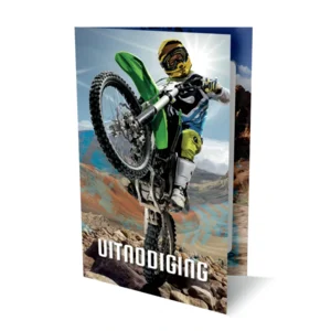 Uitnodigingskaarten - Motor - 6st.