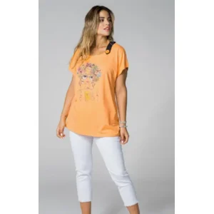 See You Shirt: Oranjen met opdruk ( see.91 )