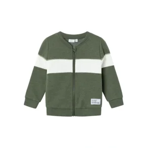 Name it Jongens Rits Cardigan Mulle Rifle Green