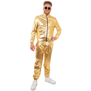 Kostuum - Trainingspak - Goud - Heren - 80's & 90's - XS
