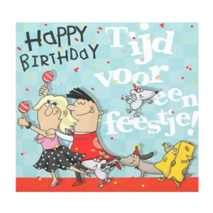 Kaart - Pop-up, licht & muziek - Happy birthday, tijd voor een feestje! - 037A