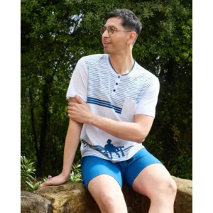 Egatex ( Soy ) Heren pyjama: Forrest Gump , Korte mouw ( EGA.472 )