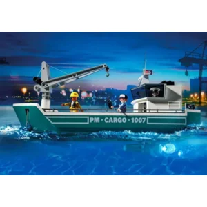PLAYMOBIL City Action -  Vrachtschip met laadkraan - 5253