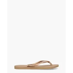 Havaianas Slim Beige/Rose goud Damesslippers