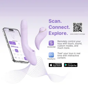 Svakom Duoglow Stotende Vibrator Met App 19 cm