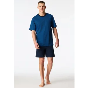 Schiesser - Comfort Essentials – Pyjama – 181155 – Blauw