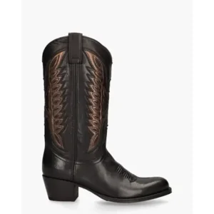 Sendra 8850 Zwart/Brons Damesboots