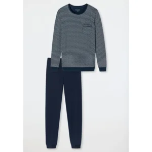 Schiesser – Fine Interlock– Pyjama – 178108 - Dark Blue