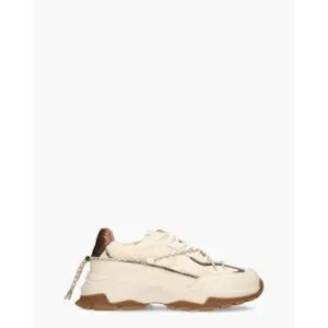 DWRS Label Bonney Teddy Beige/Brons Damessneaker