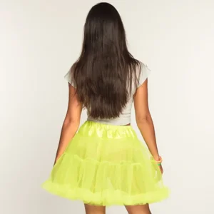 Neon gele petticoat- Fashion fluo tutu