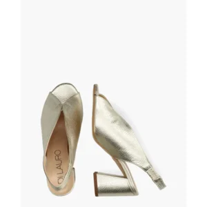 Di Lauro Rosette Goud Damessandalen