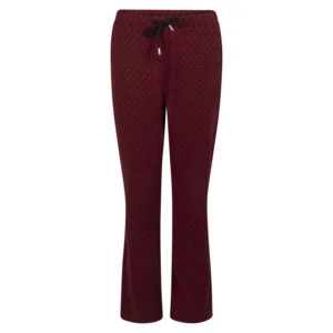 Jaquard print broek Audrey Zoso Rood/zwart XS