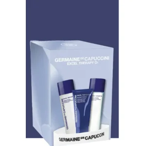 Excel Therapy O2 Cleansing set: Cleansing Milk, Toning Lotion & Soft Scrub