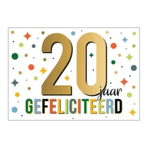 Kaart - Goud waard - 20 jaar - GWA11
