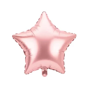 Folieballon - Ster - Roségoud - 46cm
