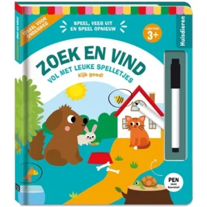 Boek - Spelletjesboek - Zoek en vind - Huisdieren - 3+