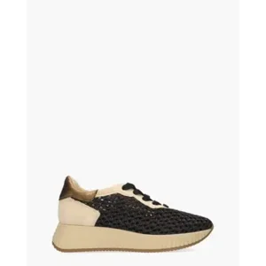 Softwaves Alegria Beige/Zwart Damessneakers