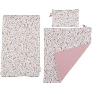 Poppenbed - Soft flowers - Met bekleding - Hout - 31,6x27,5x43cm