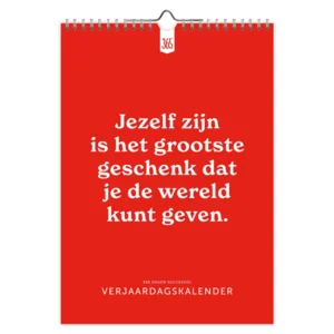Verjaardagskalender - 365 dagen succesvol - 21x29,7cm