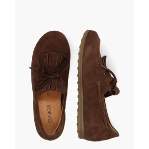 Gabor 6033.02.004 Bruin Dames Veterschoenen