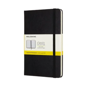 Moleskine notebook large geruit zwart HC