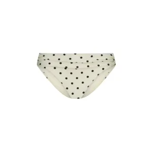 Cyell On Point strapless bikini in ivoor met zwarte polkadots