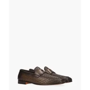 Santoni 13903 Donkerbruin Herenloafers