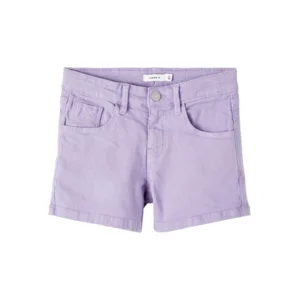 Name it Kinderkleding Meisjes Paarse Short Rose Regular Fit Sand Verbena