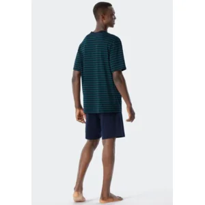 Schiesser – Essentials Nightwear - Pyjama – 179102  – Dark Green