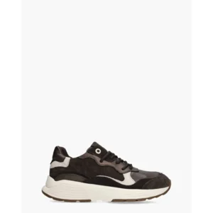 Xsensible Rainbow Donkerbruin/Wit Damessneakers