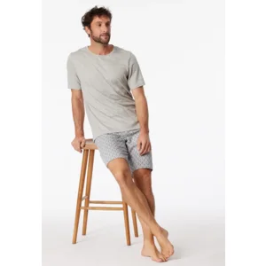 Schiesser – Fine Interlock – Pyjama – 181171 – Grey Melange